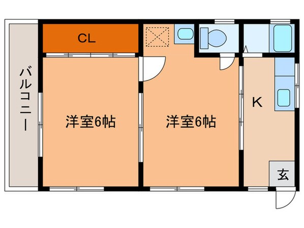 ラポールの物件間取画像